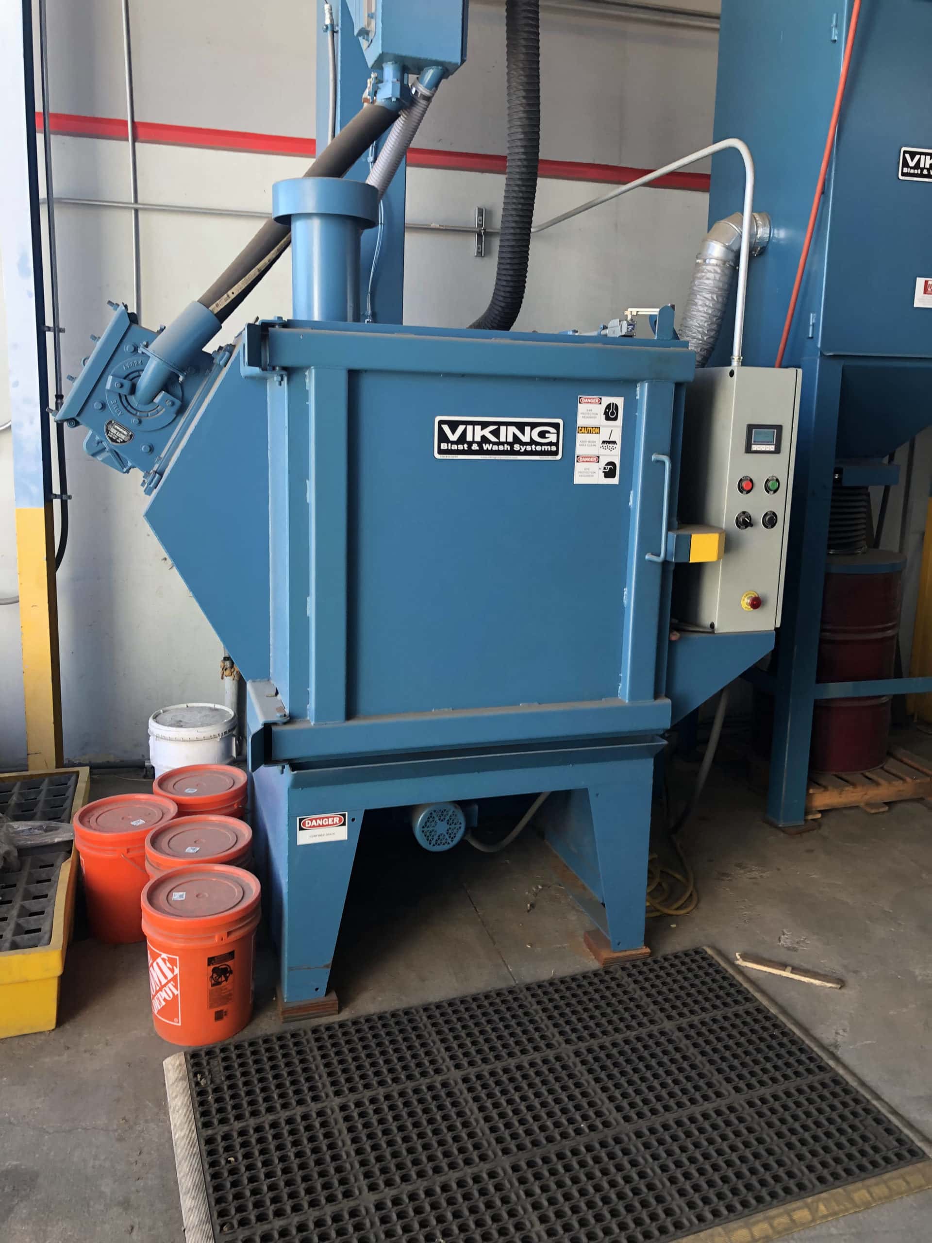 Viking 36T Airless Table Shot Blast, 2020 - Abrasive Trap & Hopper, Dust Collector, Spark Arrestor - Image 2