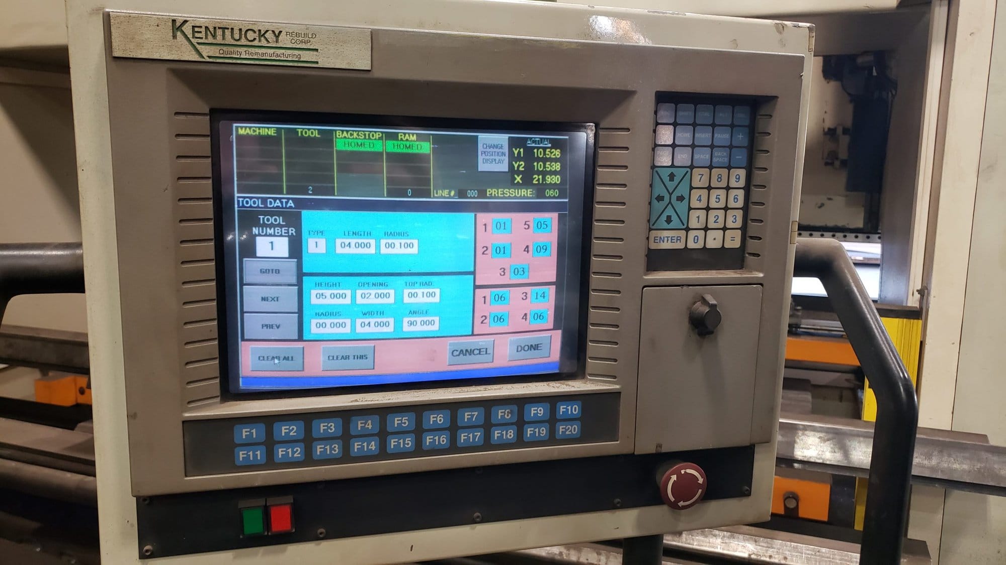 350 Ton x 13' GWP Press Brake, 1989 - Kentucky Rebuild Corp. Control - Tooling Included - Image 2