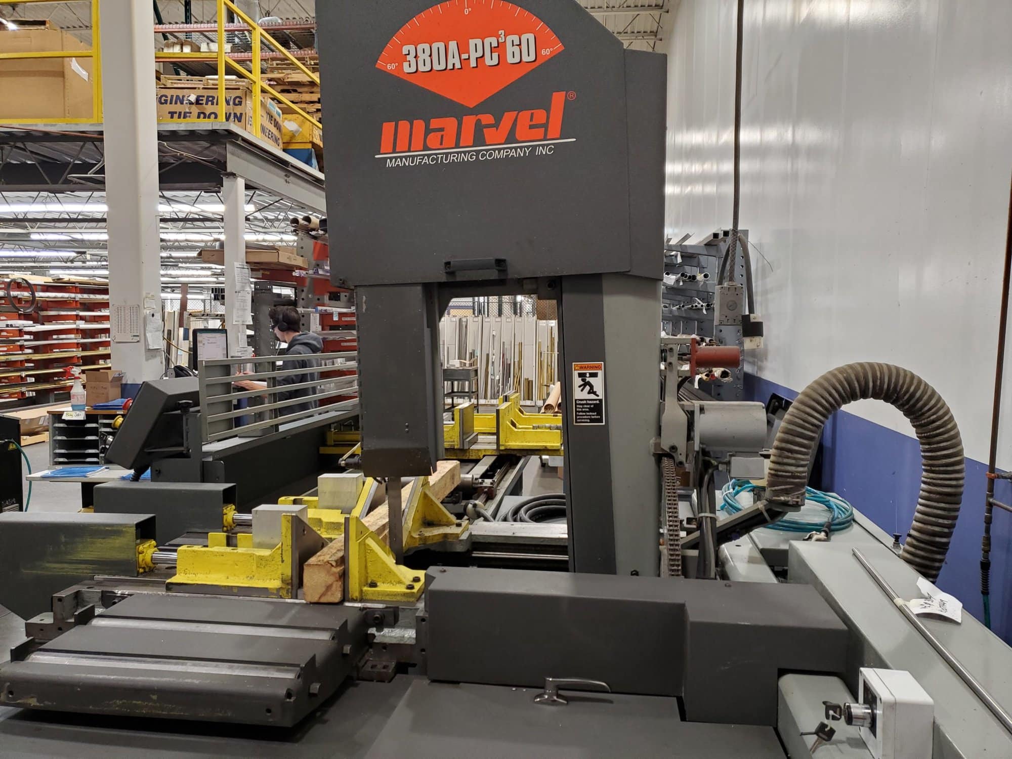 15" x 20" Marvel 380A-PC60 Automatic Indexing Vertical Tilt-Frame Saw, 2011- Very Little Use - Image 4
