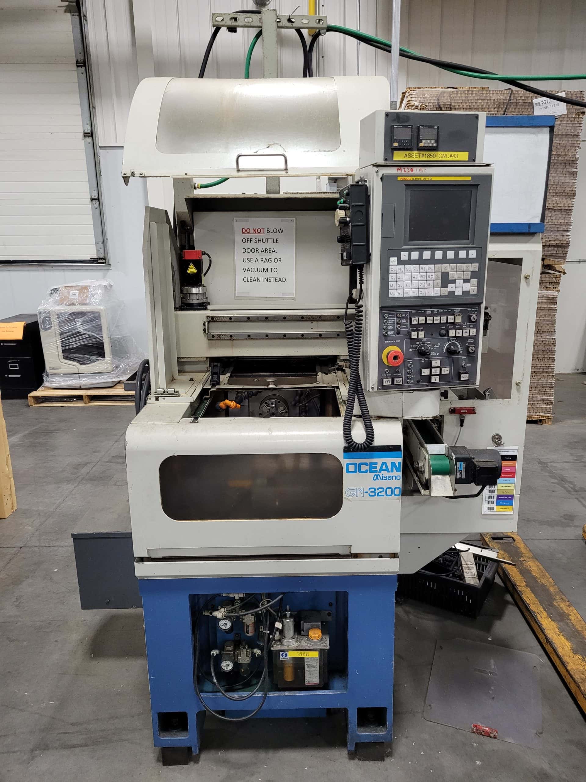 Miyano GN-3200 CNC Lathe, 2008- Gang Type, Fanuc Control