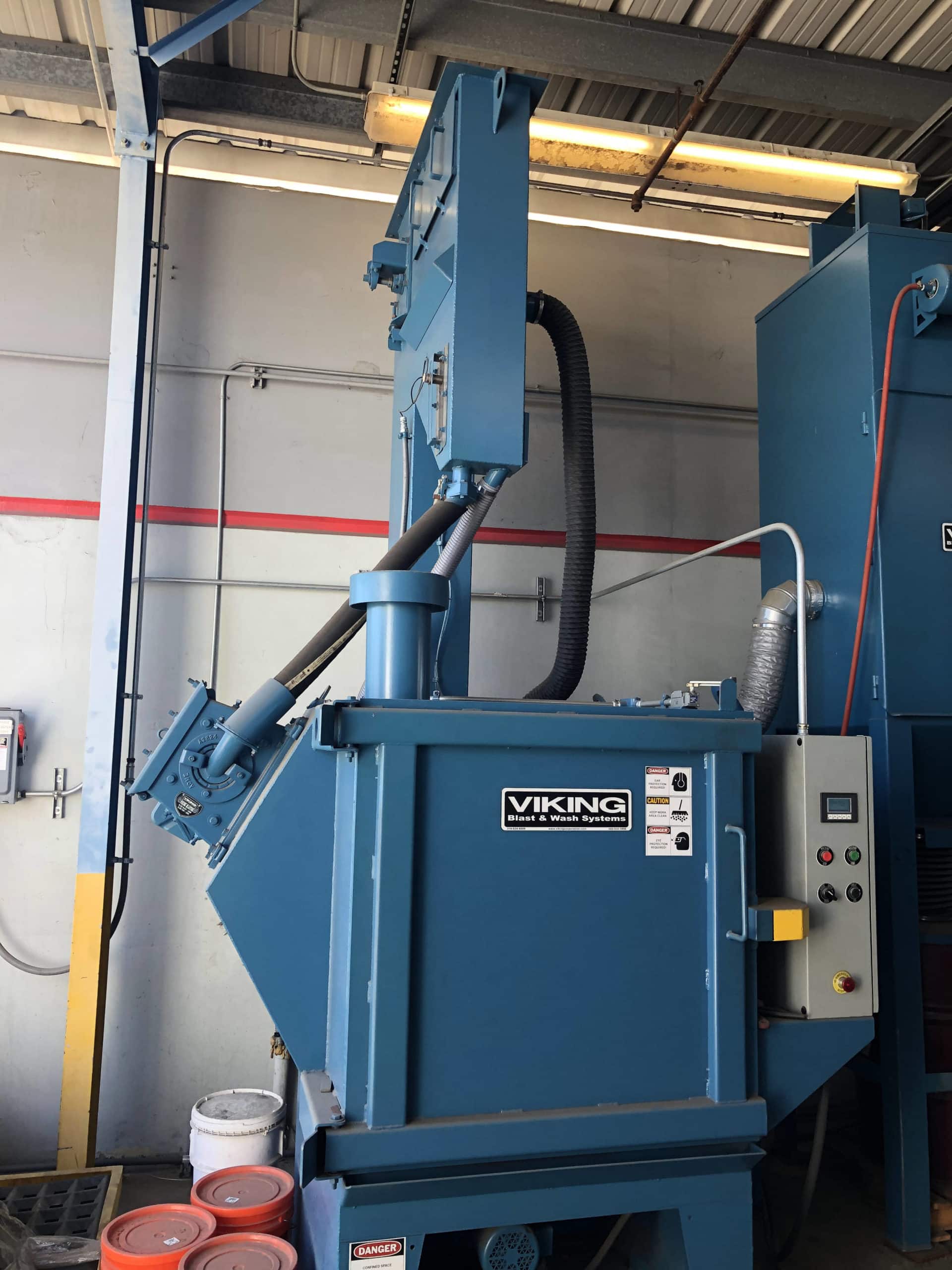 Viking 36T Airless Table Shot Blast, 2020 - Abrasive Trap & Hopper, Dust Collector, Spark Arrestor - Image 7
