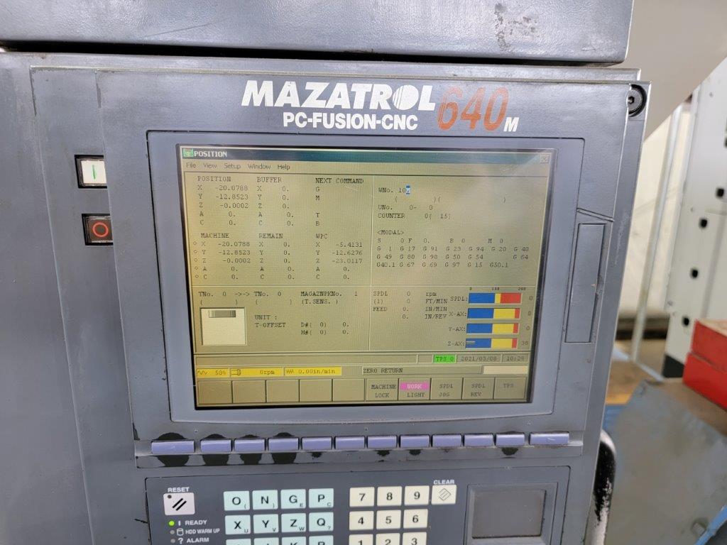 Mazak VariAxis 200 VMC, 2001-5 Axis- Probe, Chip Coneyor - Image 6