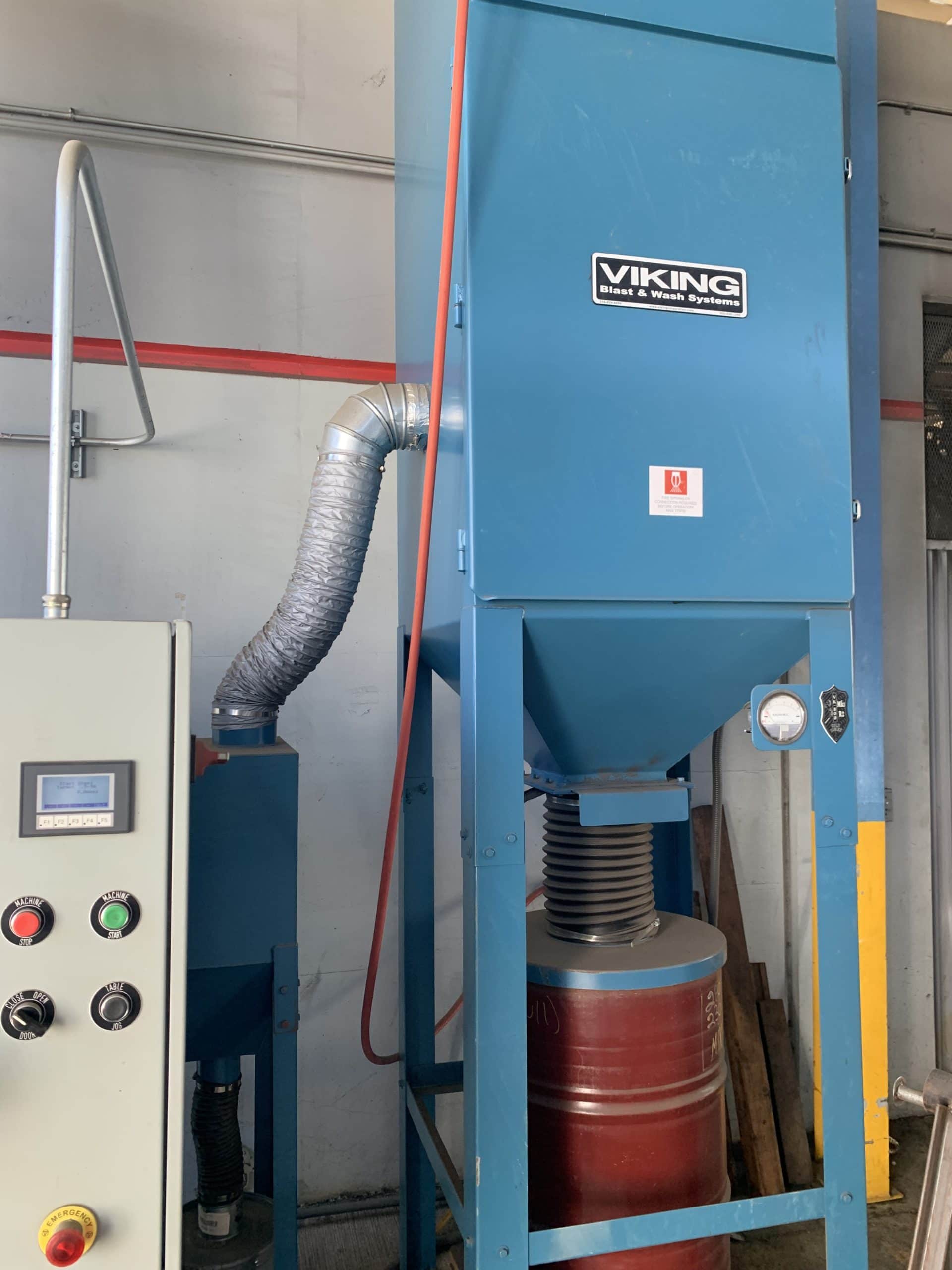 Viking 36T Airless Table Shot Blast, 2020 - Abrasive Trap & Hopper, Dust Collector, Spark Arrestor - Image 11