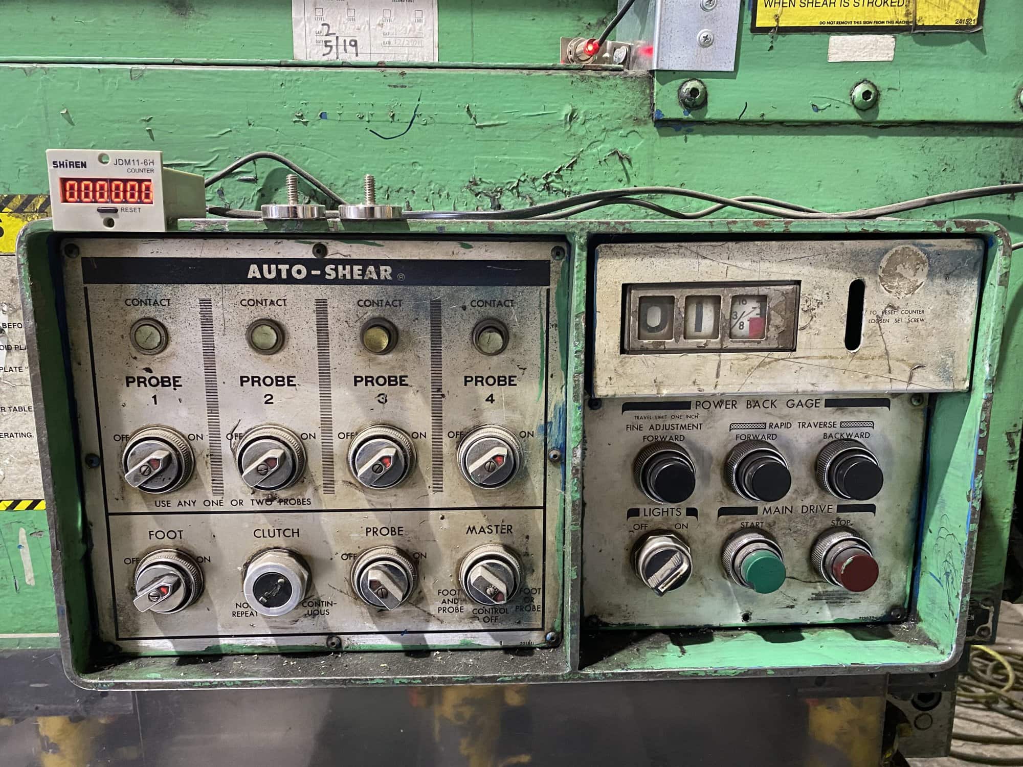 12' 3/16" Cincinnati 1412 Mechanical Autoshear, 1968 - Back Gauge, Available Immediately - Image 2