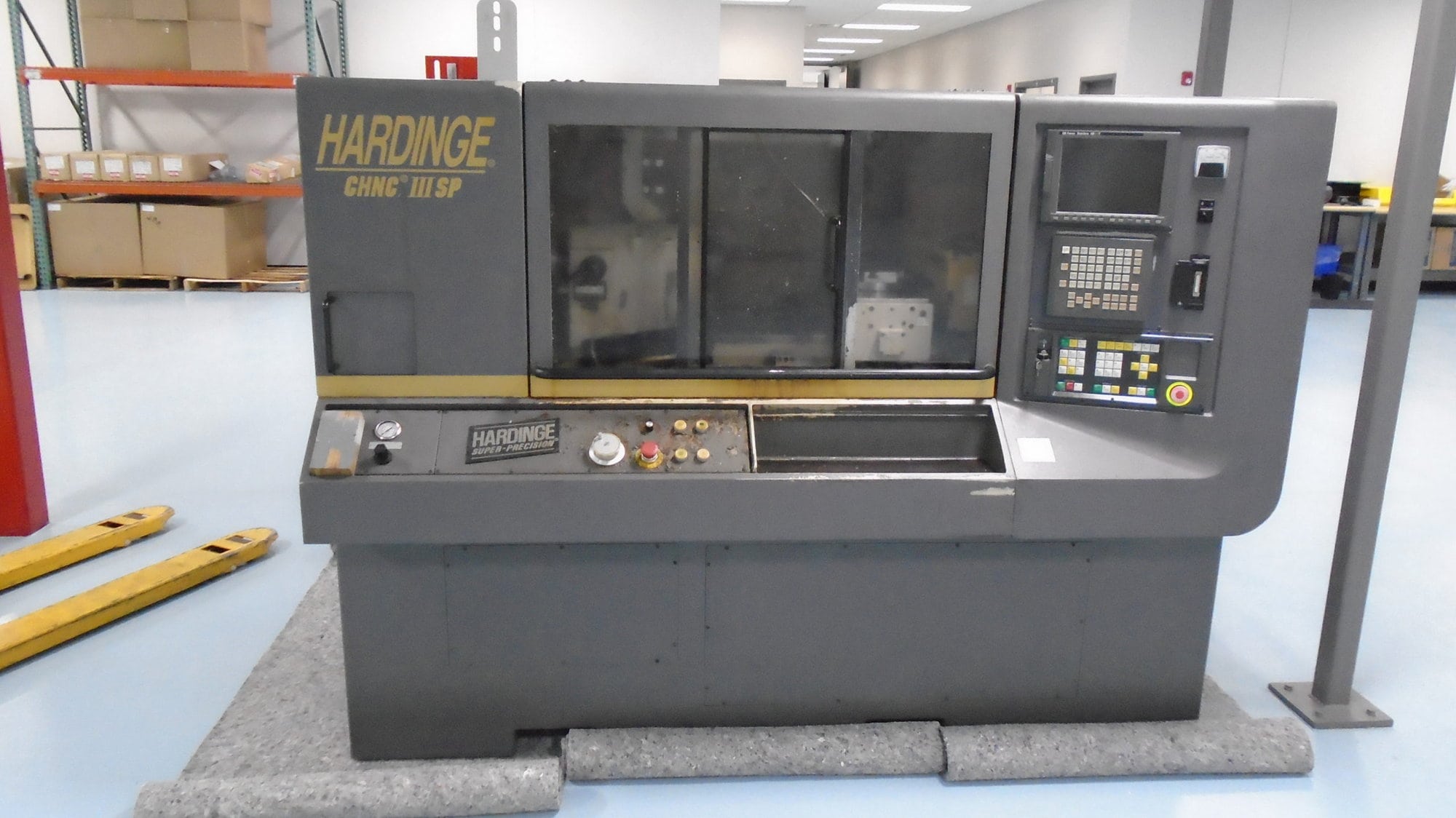 1993 Hardinge CHNC III SP, 42mm CNC Lathe, 1993- Fanuc, 9" Fixture
