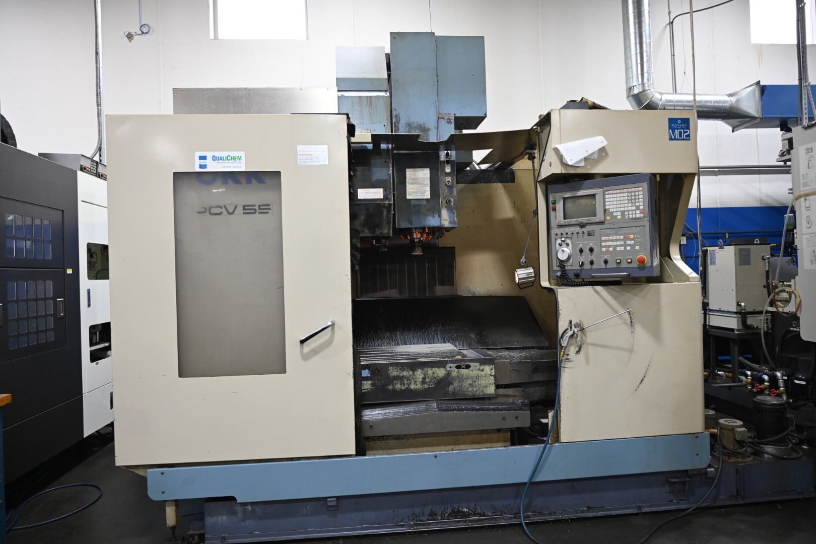 OKK PCV-55 CNC Vertical Machining Center, 1999 - 4th Axis Rotary Included