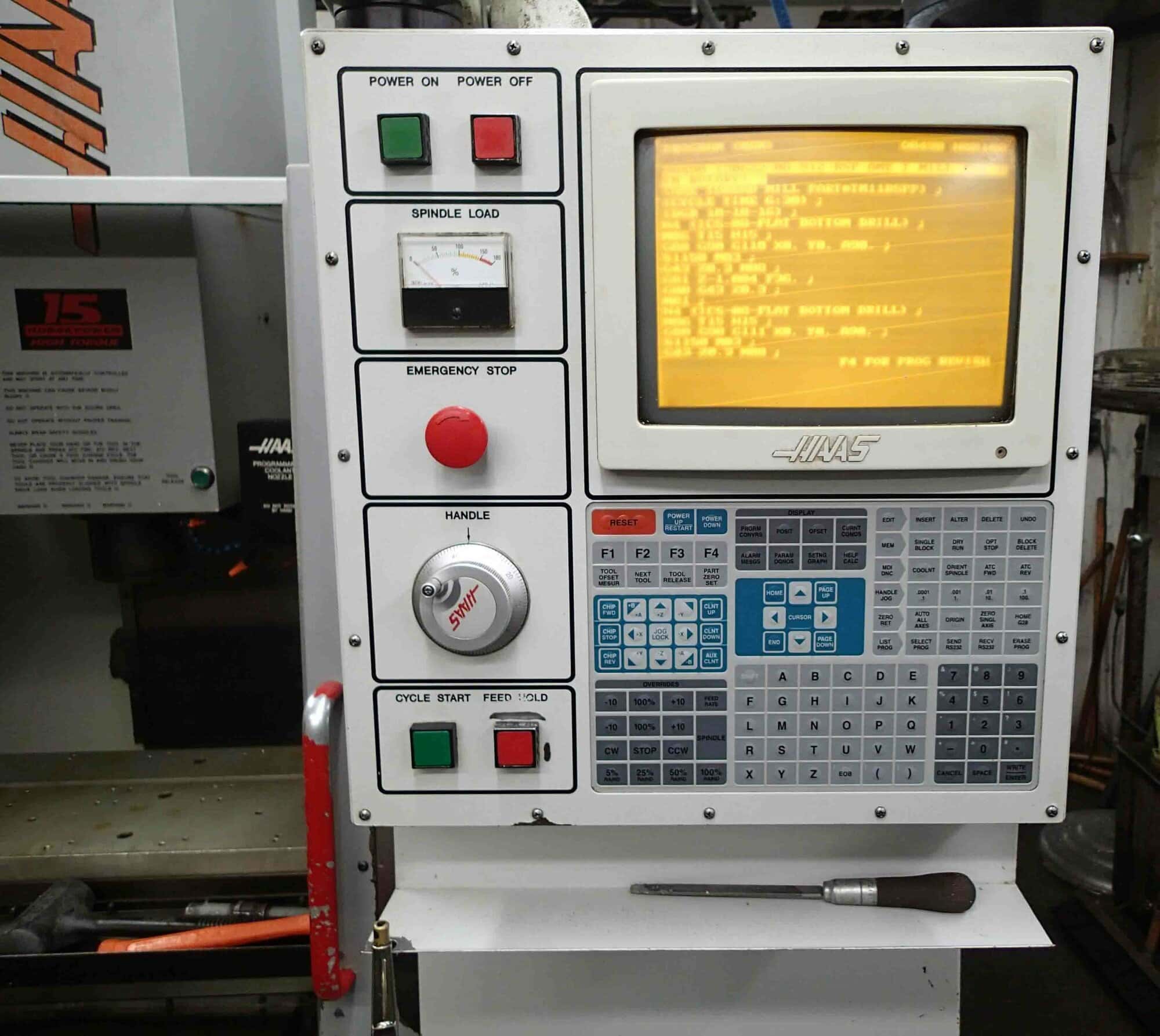 Haas VF-2 VMC, 1995- HRT-9 4th Axis Rotary - Image 3