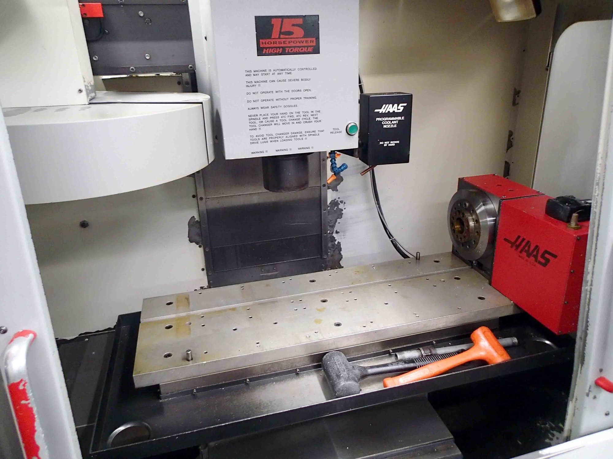 Haas VF-2 VMC, 1995- HRT-9 4th Axis Rotary - Image 4
