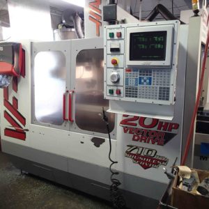 Haas VF-2 VMC, 1998- 4th Axis Ready, Midaco APC, Chick Vises, Mist Collector