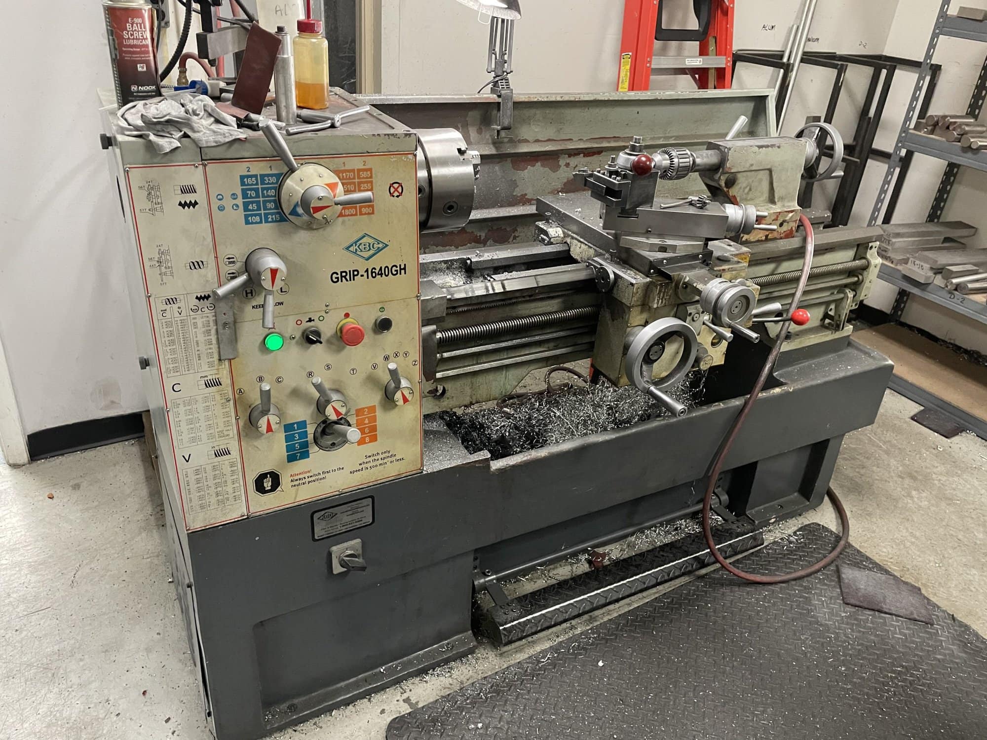 16" x 40" KBC 1640GH Engine Lathe, 2011 - with Tailstock