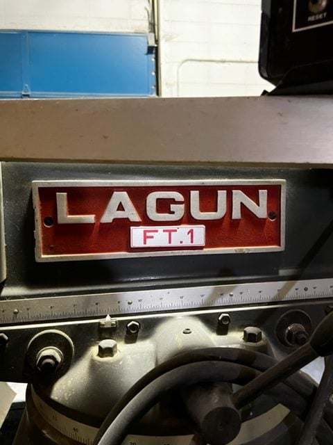Lagun FT-1 Milling Machine, 1980's - Acu-Rite Digital Read Out - Image 3