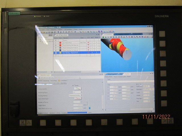 Schutte WU 305 5 Axis CNC Grinder, 2000 - Probe System, 5 Station Automatic Wheel Changer - Image 9