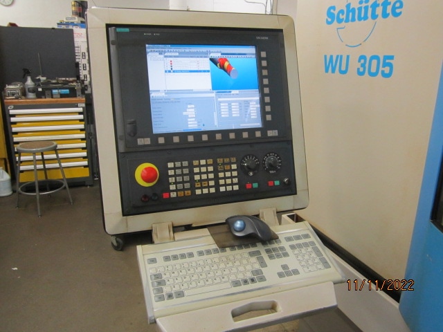 Schutte WU 305 5 Axis CNC Grinder, 2000 - Probe System, 5 Station Automatic Wheel Changer - Image 8