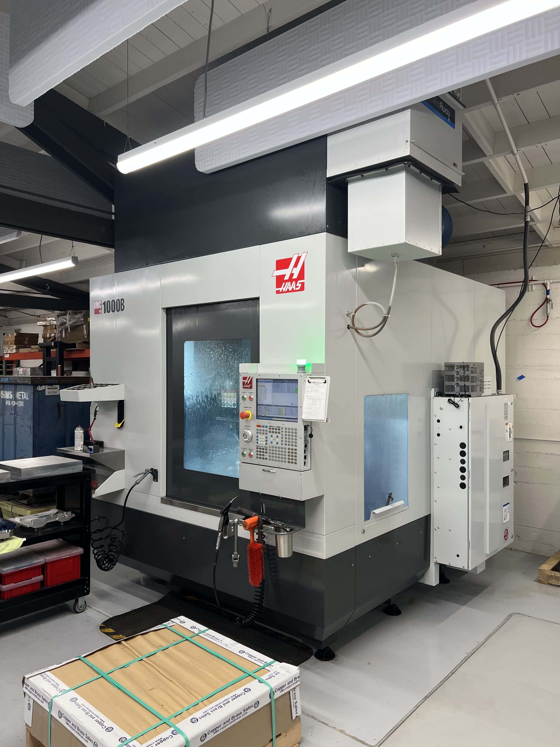 Haas UMC-1000 Universal Machining Center, 2020 - 15K Spindle, 50 +1 Tool changer, TSC, WIPS. Under Power and ready for inspection