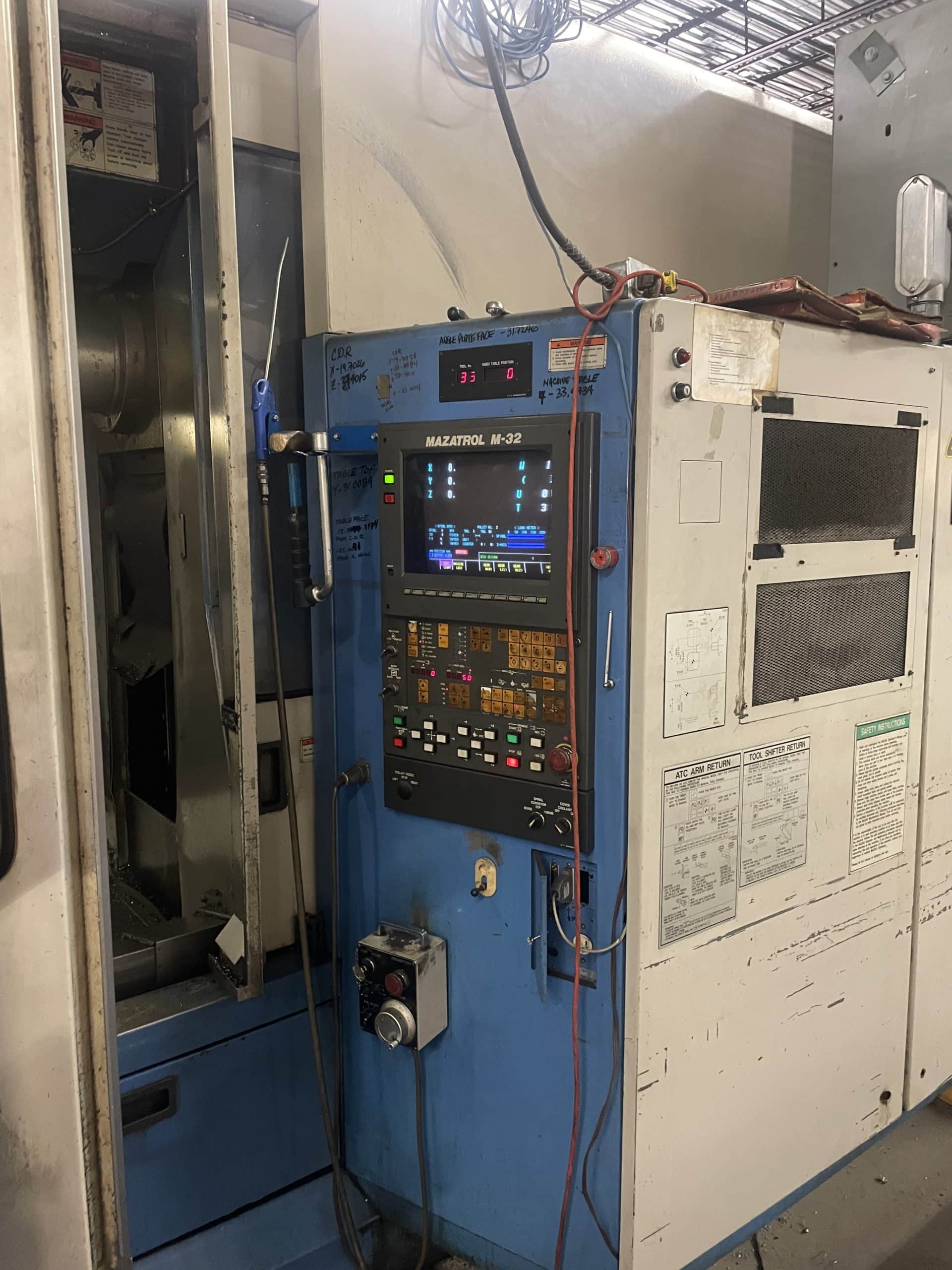 Mazak H-630 630MM HMC, 1988 - Chip Conveyor Included