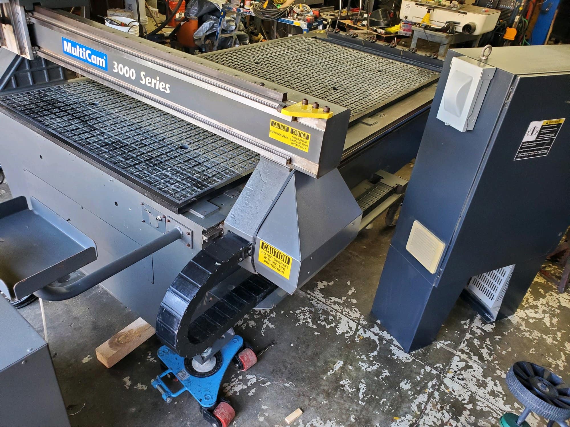 4'x8' Multicam 3000 Series CNC Router, 2006- Turbo Vac