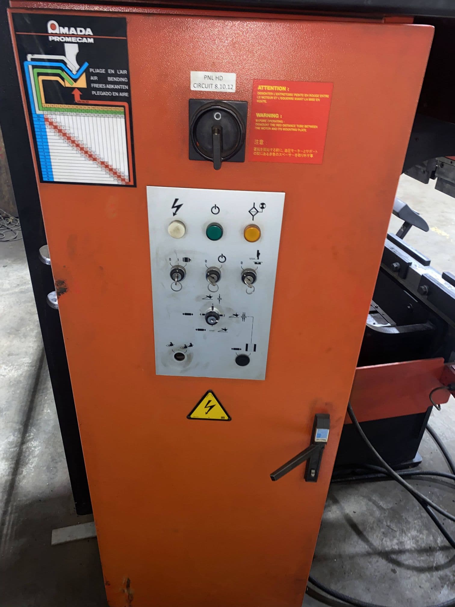 110 Ton x 10' Amada HFB 1003 CNC Press Brake, 1998 - Image 8