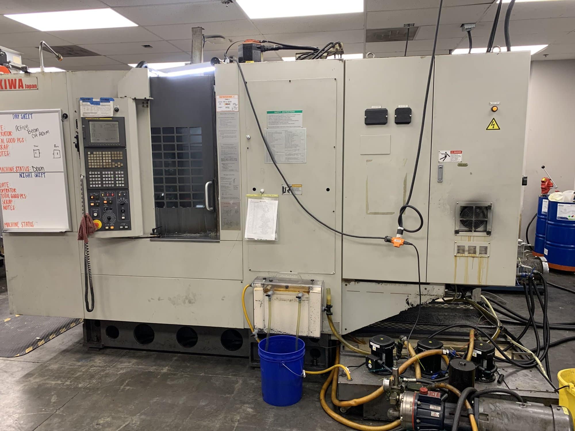 Kiwa KH-41 HMC, 2009 - TSC, 4th Axis, Wireless Probe, Fanuc Control - Image 4