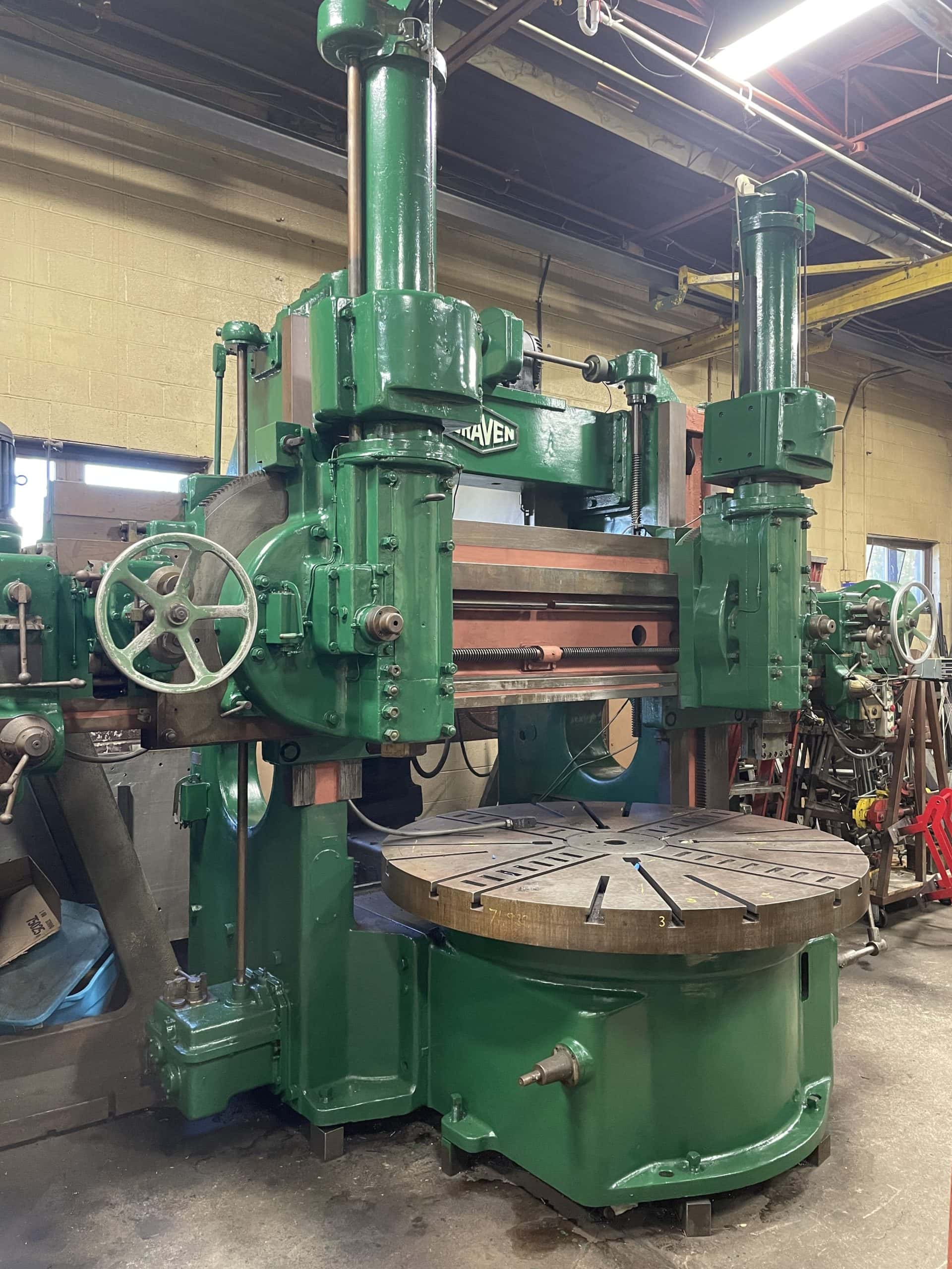 Craven 72" Vertical Turret Lathe - Dual Ram Heads, 72" Table, 42" Under Rail - Image 4