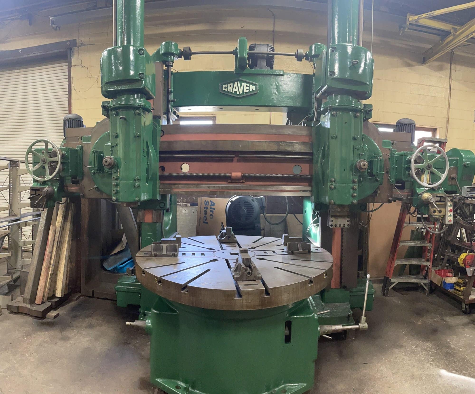 Craven 72" Vertical Turret Lathe - Dual Ram Heads, 72" Table, 42" Under Rail - Image 3