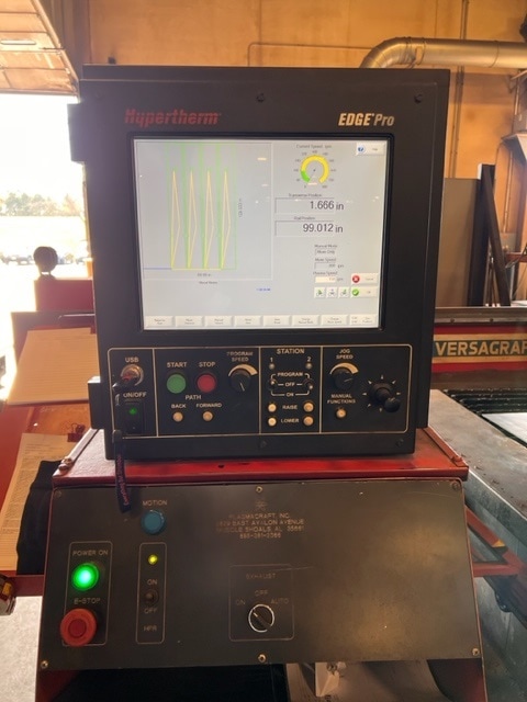 27'x14' Koike VG5100DX Plasma Unit, 1998, Retrofitted in 2012- HPR260 Hypertherm power source - Image 2