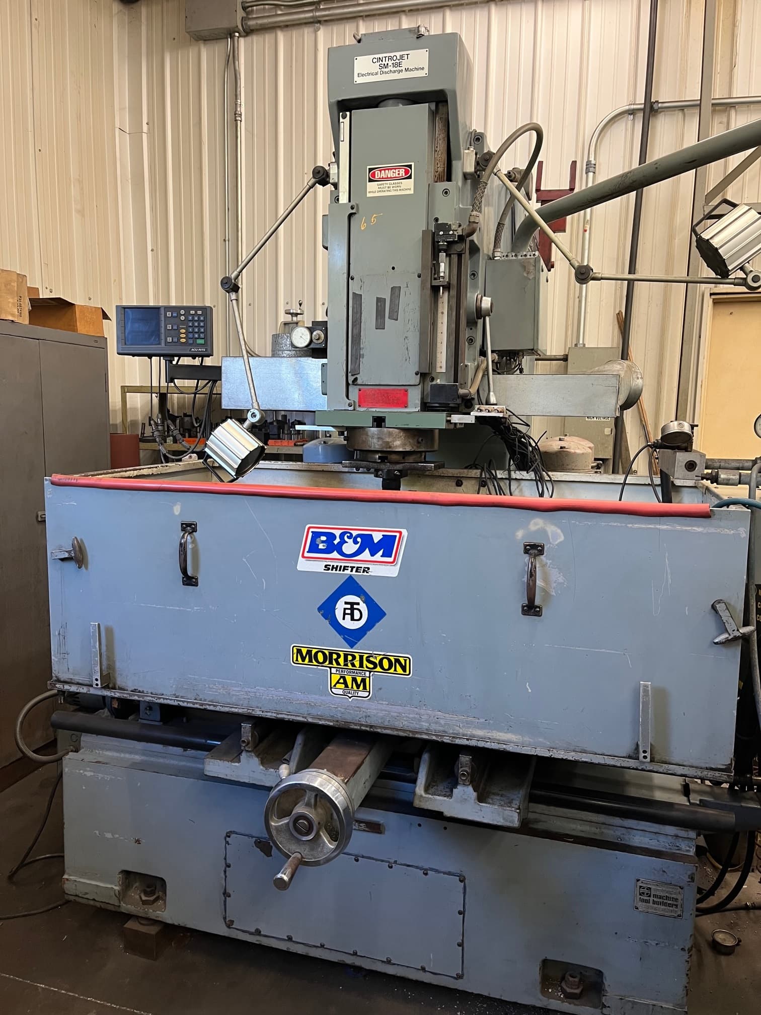 Hansvedt Cintrojet SM-18E Ram Style EDM, H -Pulse Power Supply, 1988 - Image 2