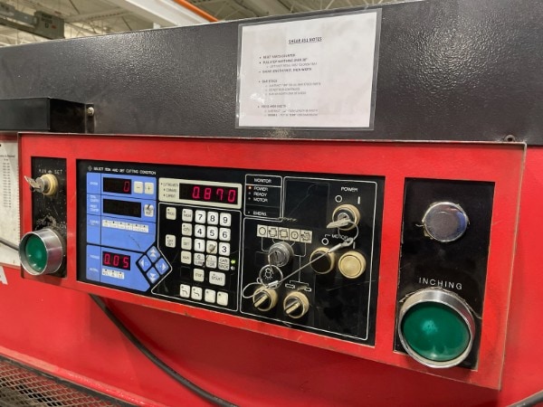 1/4" x 10' Amada M-3060 Mechanical Power Squaring Shear, 2000 - Available Immediately - Image 2