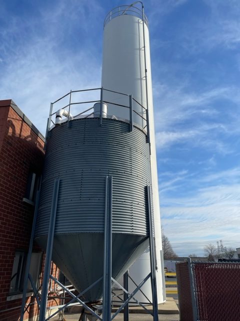 2,032 Cubic sq. ft. Carbon Steel Storage Silo - 12' D x 18' H - Image 3