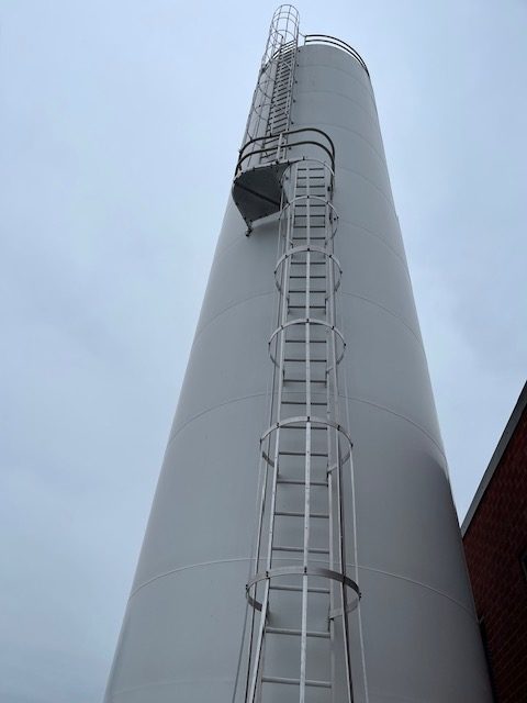 6,785 Cubic sq. ft. Carbon Steel Storage Silo - 12' D x 60' H - Image 3