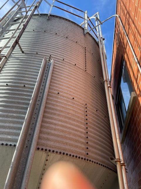 2,032 Cubic sq. ft. Carbon Steel Storage Silo - 12' D x 18' H - Image 6
