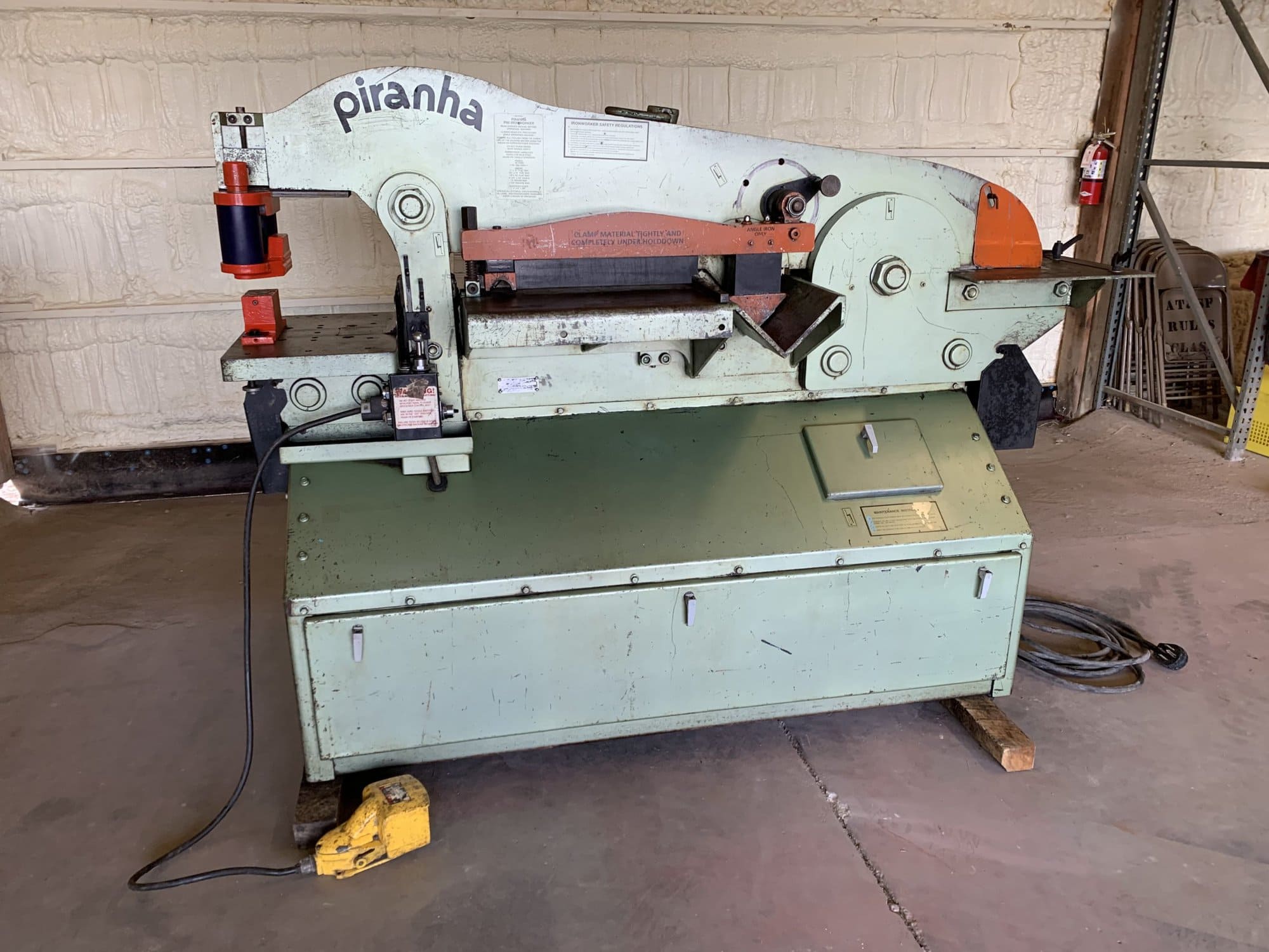 90 Ton Piranha P-90 Ironworker - Tooling Included, Available Immediately