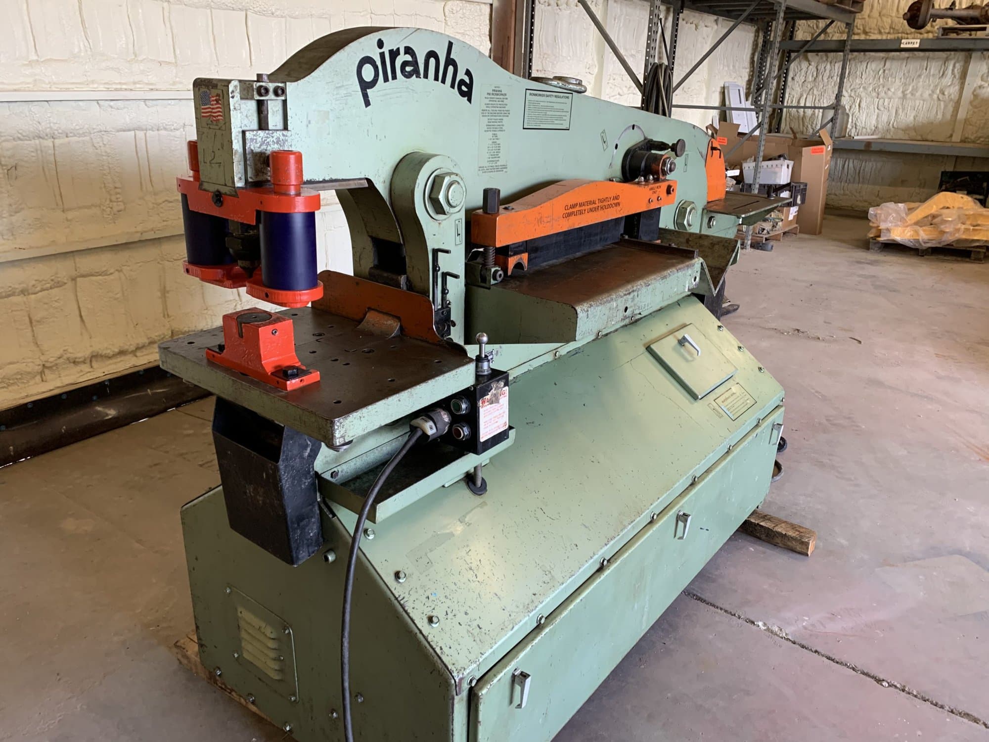 90 Ton Piranha P-90 Ironworker - Tooling Included, Available Immediately - Image 2