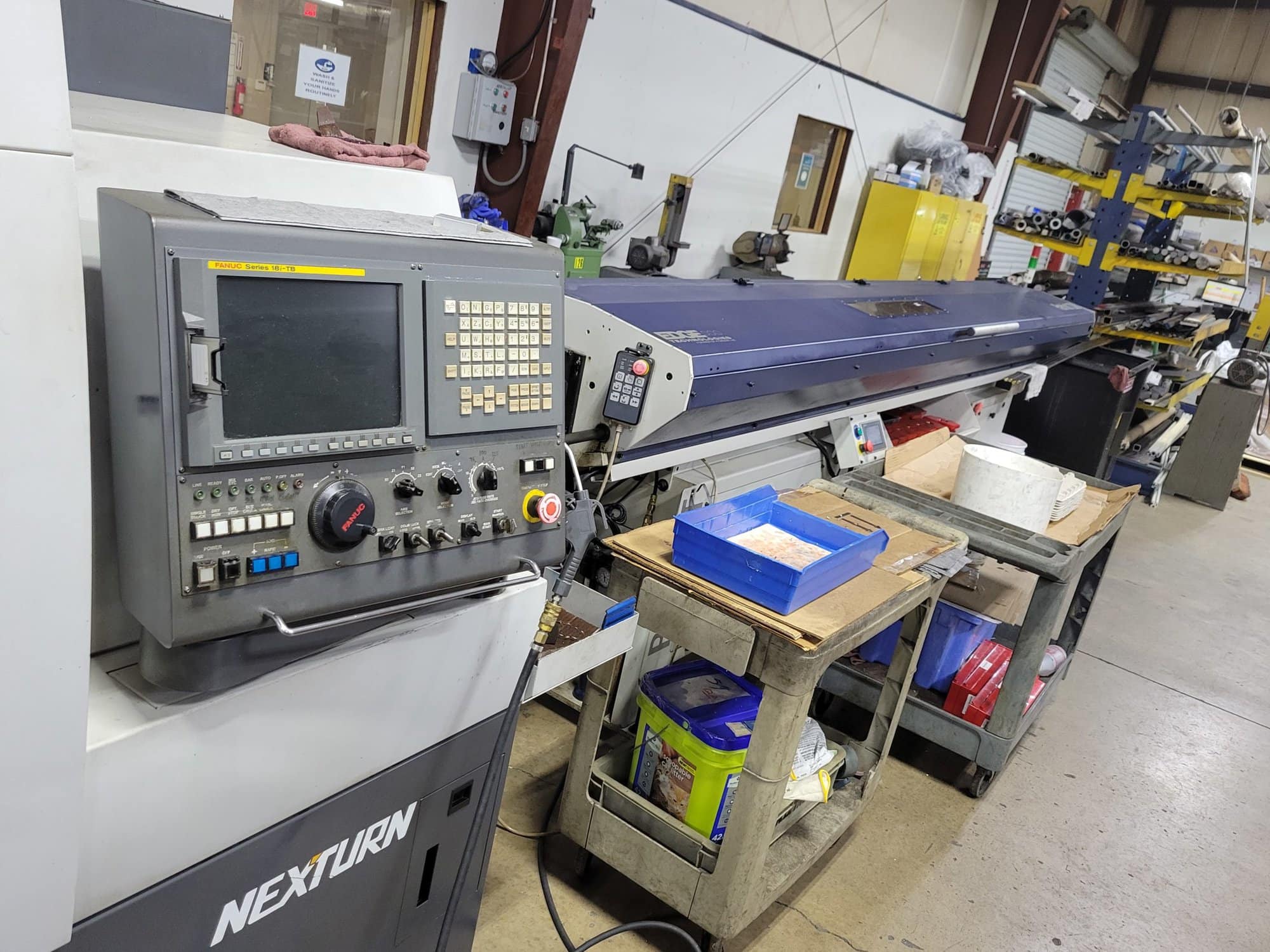 Nexturn SA32e CNC Swiss Lathe, 2008 - 7 Axis, Bar Feeder, Fanuc Control - Image 2