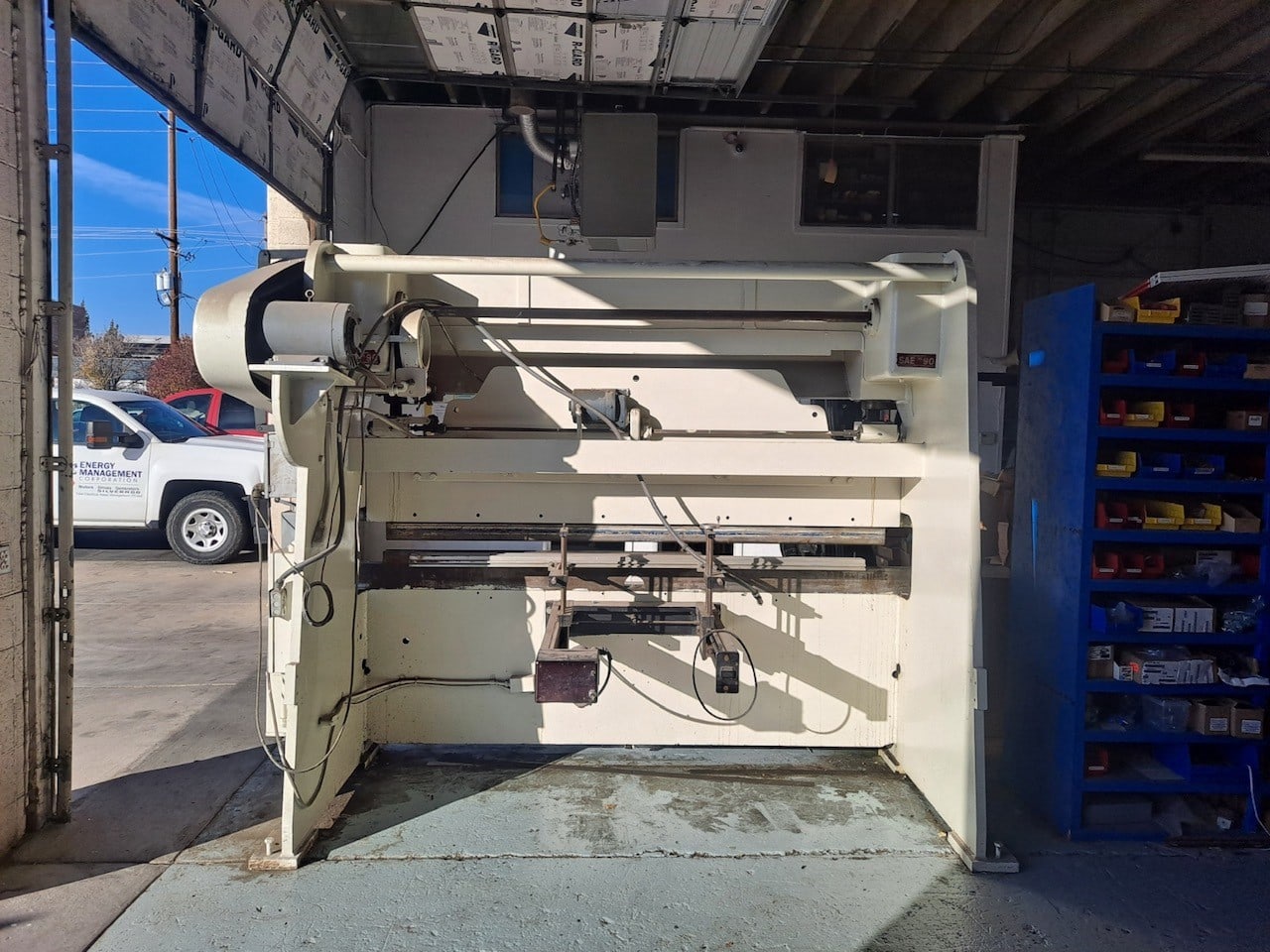 75 Ton x 10' Chicago Dreis & Krump 810-C Press Brake, 1972 - Backgauge - Image 3