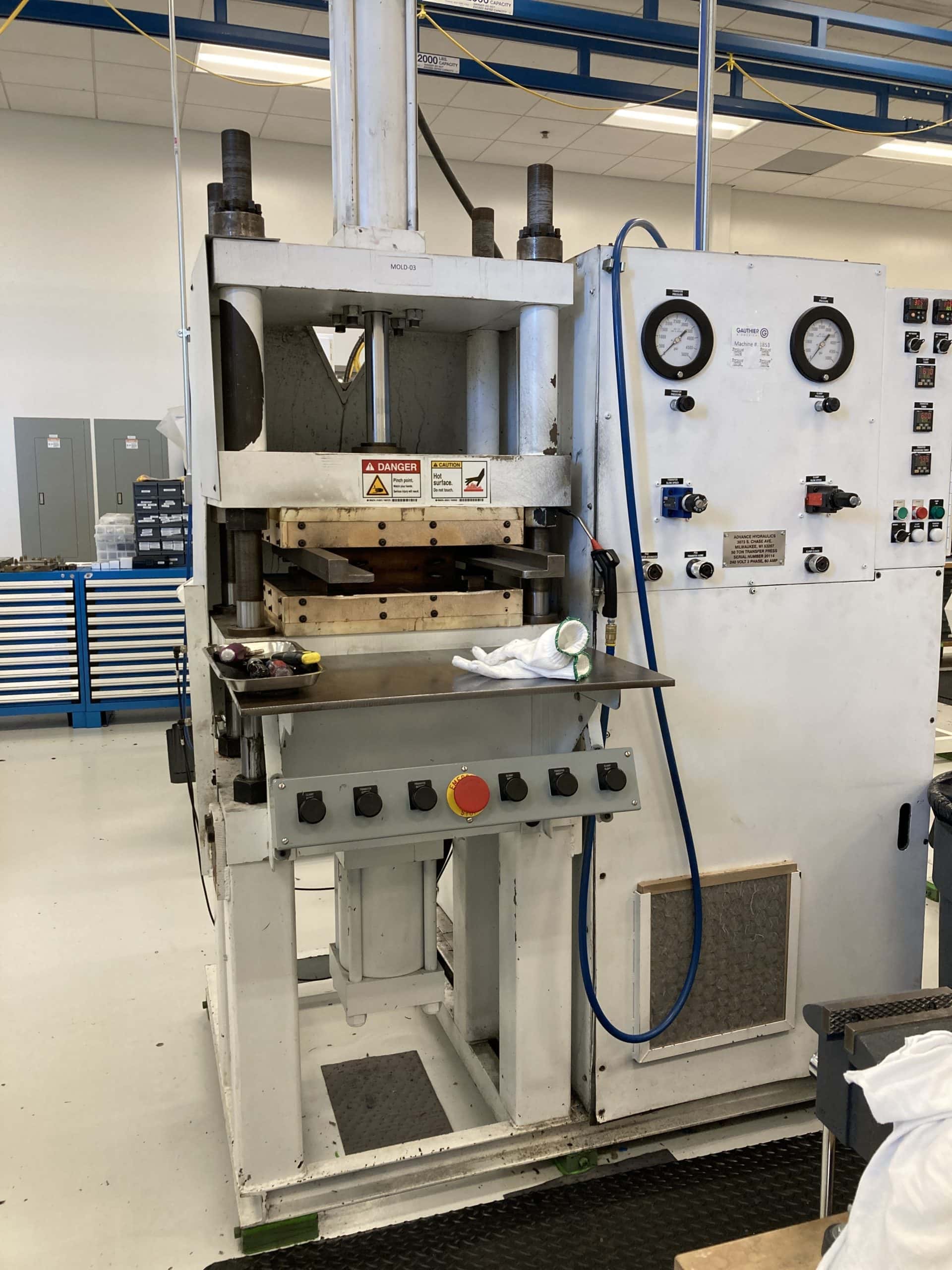 50 Ton Advanced Hydraulics Moulding Press 2011 - Image 2