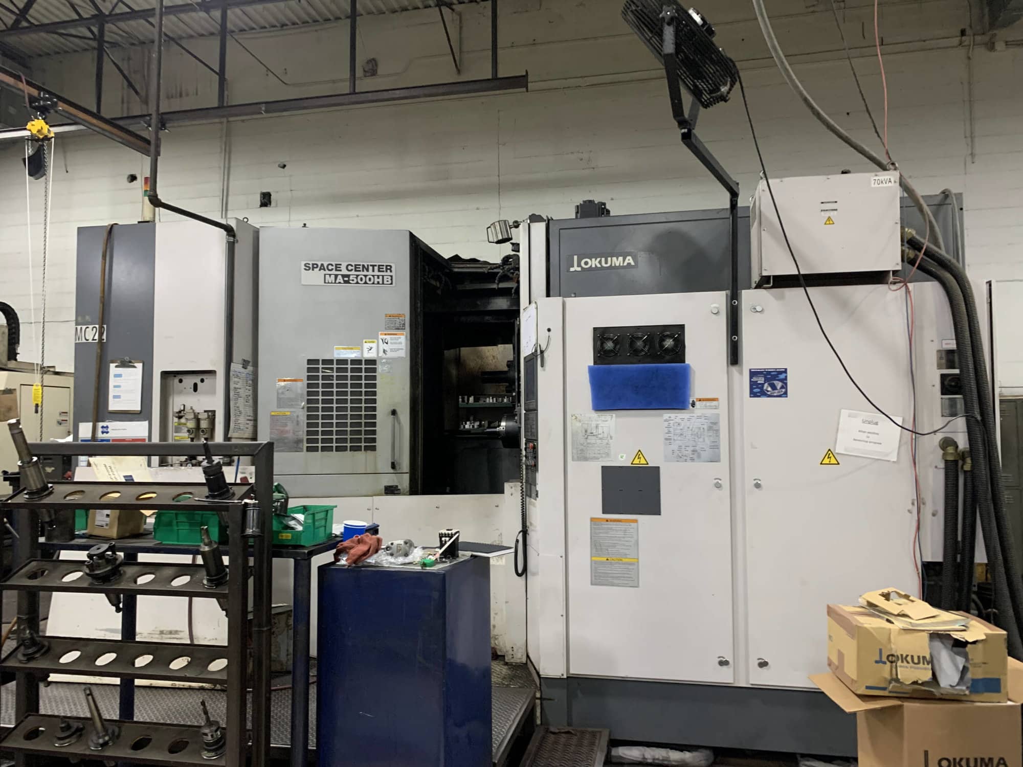 Okuma MA-500HB HMC, 2007-OSP P200, CAT50, 60 ATC, 4 Axis