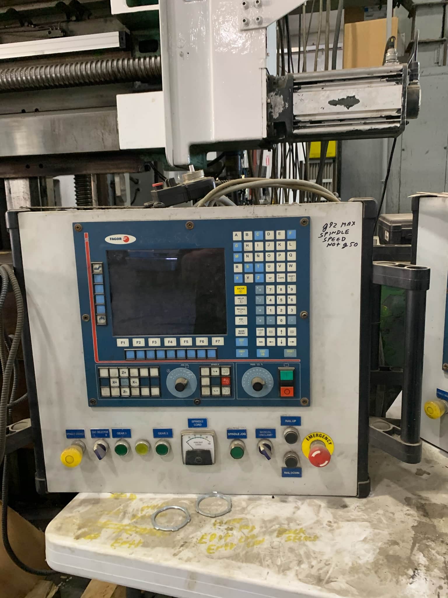 72" Giddings & Lewis VTL, 1977- Fagor Control, 72" Table