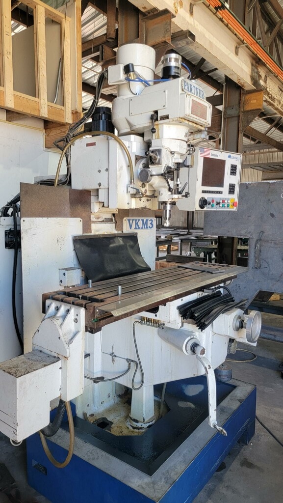 Milltronics Partner VKM3 Bed/Knee CNC Mill, 2006 - Under Power