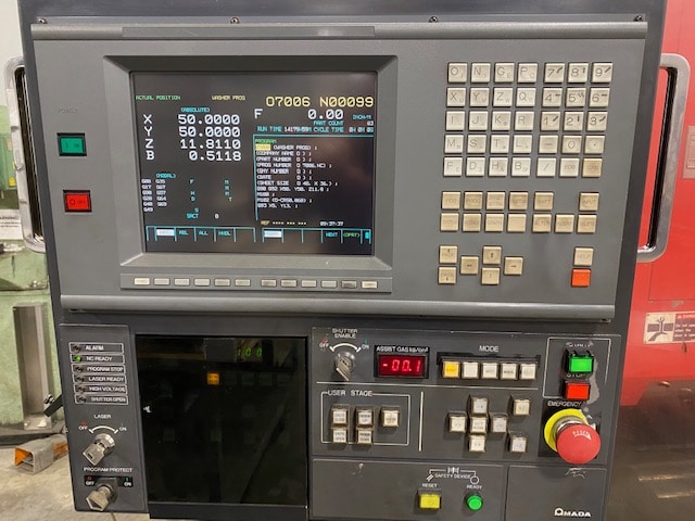 Amada Lasmac 1212A2, 1998 - 2000W CO2 Laser 5x12 - Image 2