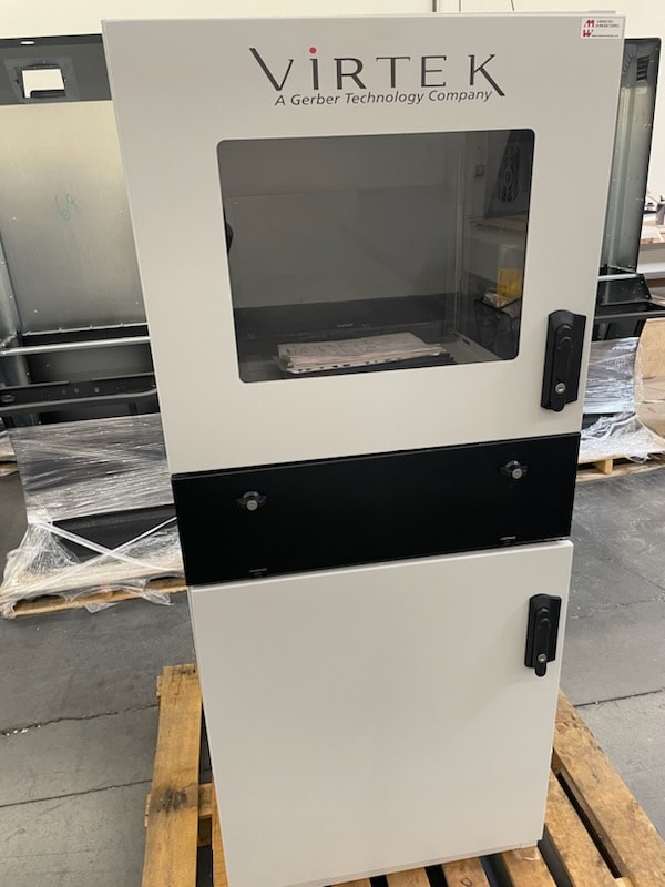 48" x 48" Virtek QC AFM 1200 Laser Inspection, 2018-Automated Calibration, Computer, Monitor, Printer, Merged Scan Feature, Computer Cabinet - Image 2