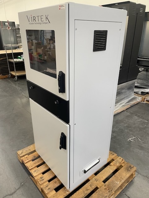 48" x 48" Virtek QC AFM 1200 Laser Inspection, 2018-Automated Calibration, Computer, Monitor, Printer, Merged Scan Feature, Computer Cabinet - Image 3