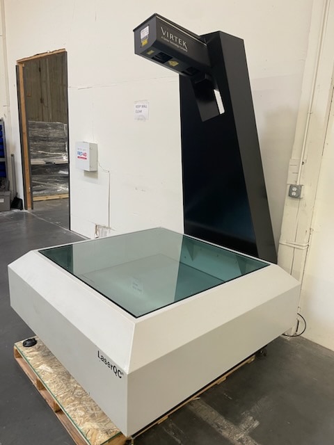 48" x 48" Virtek QC AFM 1200 Laser Inspection, 2018-Automated Calibration, Computer, Monitor, Printer, Merged Scan Feature, Computer Cabinet - Image 4