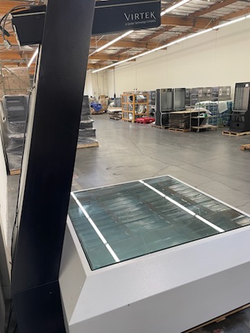 48" x 48" Virtek QC AFM 1200 Laser Inspection, 2018-Automated Calibration, Computer, Monitor, Printer, Merged Scan Feature, Computer Cabinet - Image 6