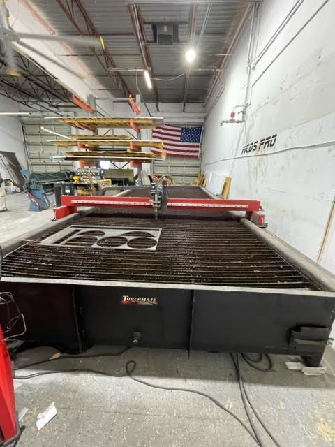 8' x 20' Torchmate 4 , 2005 - Hypertherm 85, Included Air Engraver, Cabinet and Remote Display - Image 7
