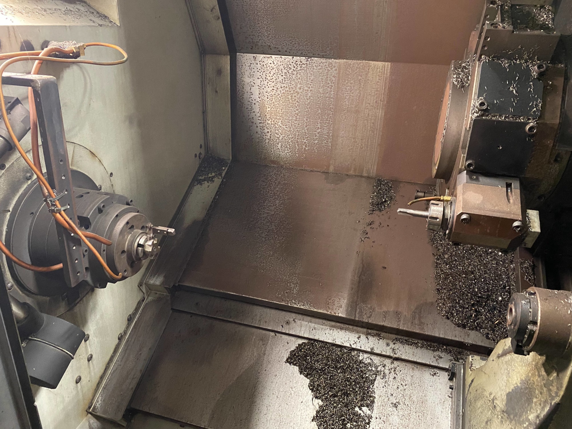 Mori Seiki NL2500MC/700 CNC Lathe, 2007/1- live tooling, mist blaster, chip blaster, work stocker, gantry loader, available immediately - Image 6