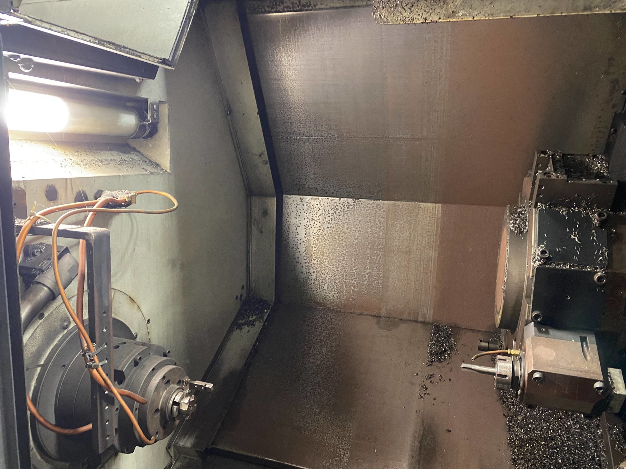 Mori Seiki NL2500MC/700 CNC Lathe, 2007/1- live tooling, mist blaster, chip blaster, work stocker, gantry loader, available immediately - Image 5