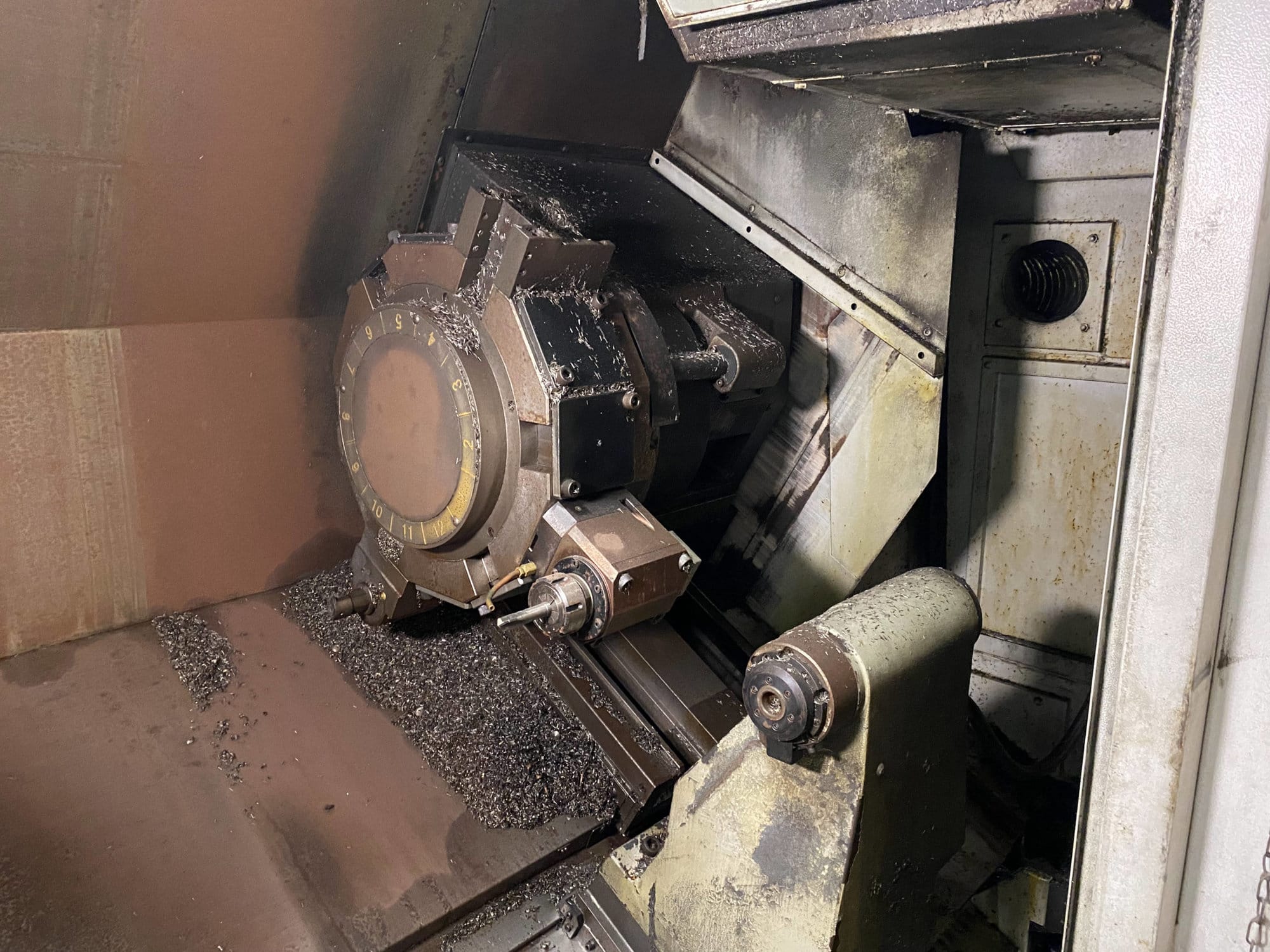 Mori Seiki NL2500MC/700 CNC Lathe, 2007/1- live tooling, mist blaster, chip blaster, work stocker, gantry loader, available immediately - Image 7