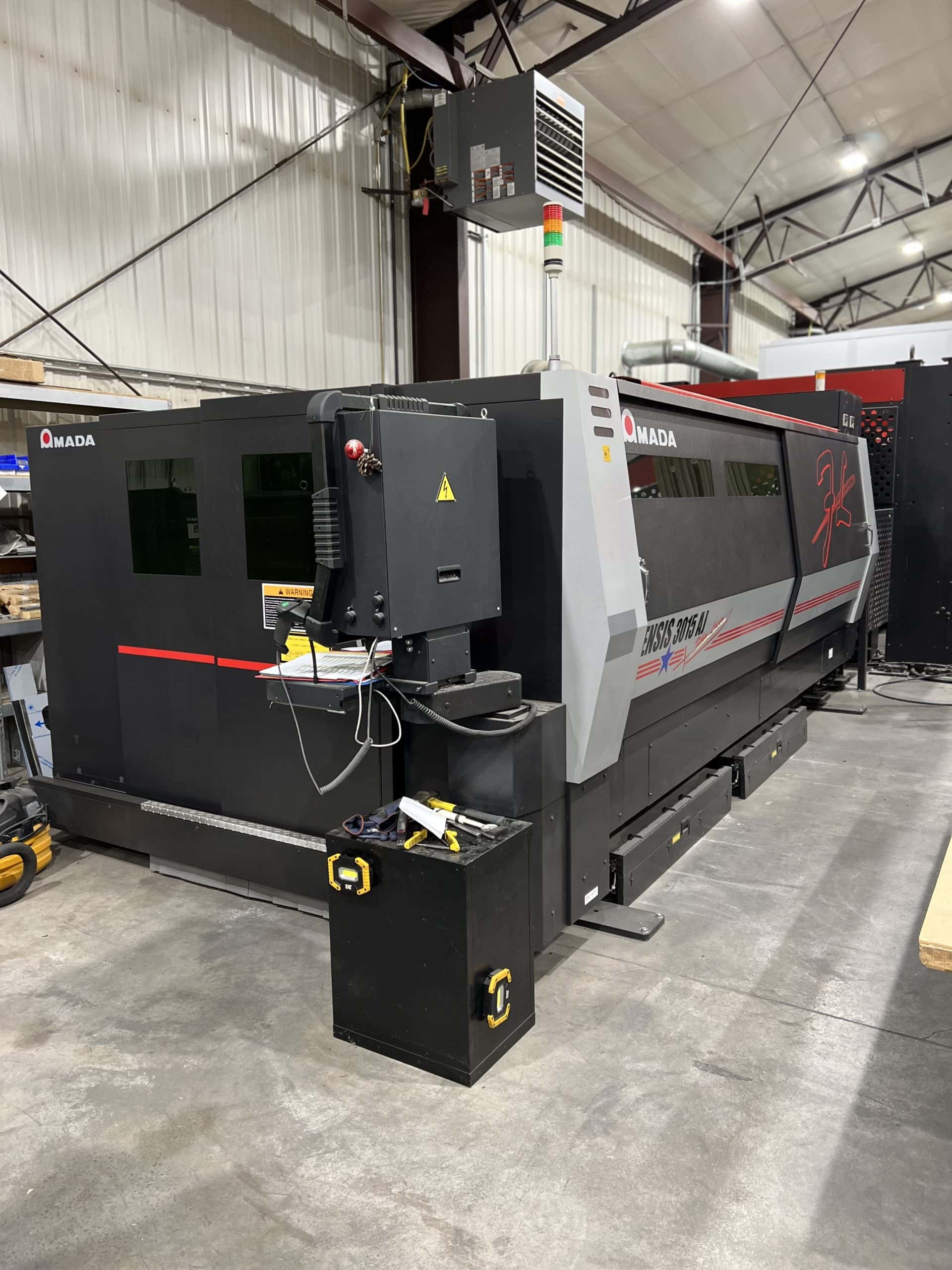 2000 Watt Amada Ensis 3015AJ Fiber Laser, 2017-5'x10' table w/AMS3015CL Automation - Image 2