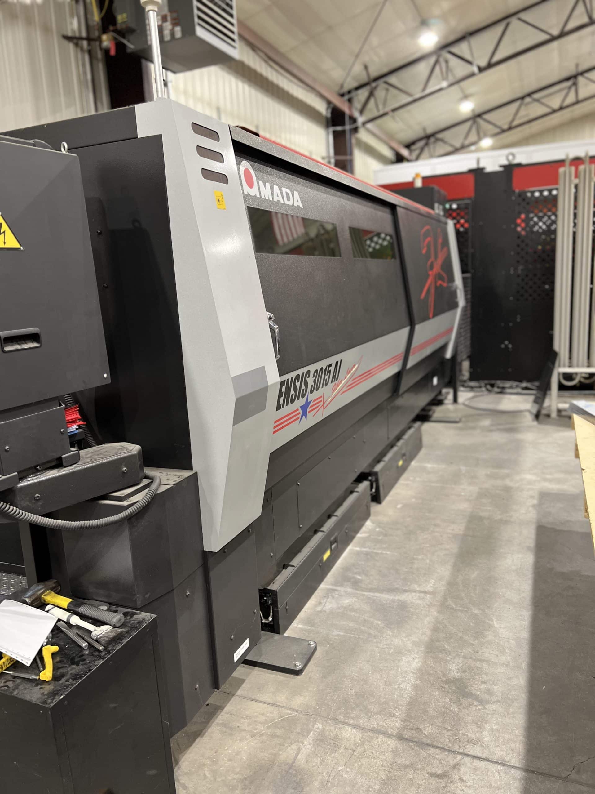 2000 Watt Amada Ensis 3015AJ Fiber Laser, 2017-5'x10' table w/AMS3015CL Automation - Image 6