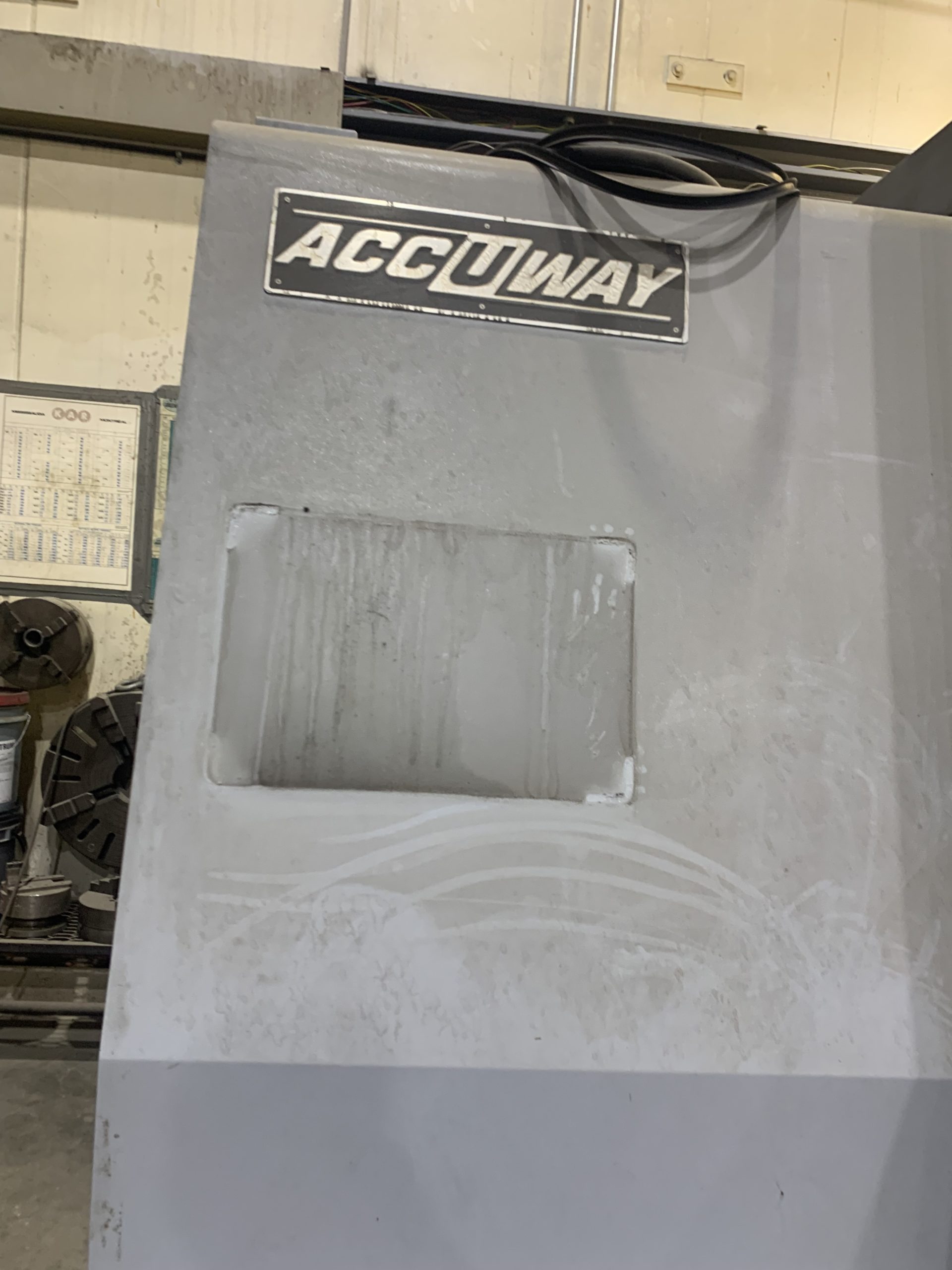 AccuWay UT-400LX CNC Lathe, 2012- 8" spindle bore, Chip Conveyor, Tailstock - Image 6